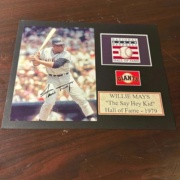 San Francisco Giants  Willie Mays signed 8x10 photo - Picture 1 of 1